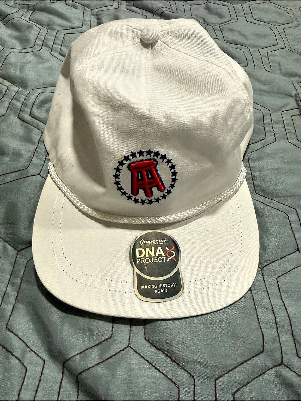 Barstool Sports Strapback Golf White Rope Hat Imperial Logo Men's Strap Back
